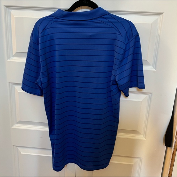 NWT men’s Nike dri fit blue striped polo shirt size small - Picture 4 of 4